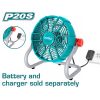 TOTAL ΑΝΕΜΙΣΤΗΡΑΣ ΡΕΥΜΑΤΟΣ - ΜΠΑΤΑΡΙΑΣ ΛΙΘΙΟΥ 20V (TFALI2002) TOTAL