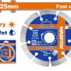 WADFOW ΔΙΑΜΑΝΤΟΔΙΣΚΟΣ ΞΗΡΑΣ & ΥΓΡΑΣ ΚΟΠΗΣ 125mm (WDC1K03)