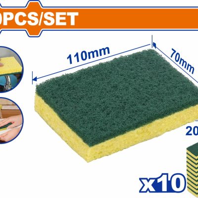 WADFOW ΣΦΟΥΓΓΑΡΙ ΚΑΘΑΡΙΣΜΟΥ 11 Χ 7 Χ 2cm 10ΤΕΜ (WGSP2901)