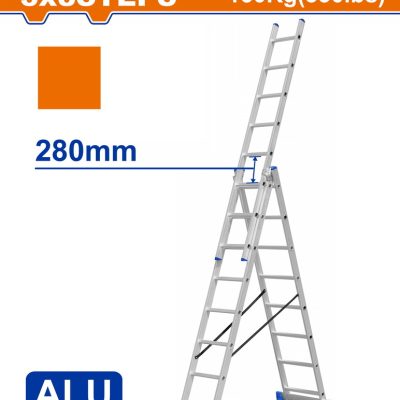WADFOW ΕΠΑΓΓ. ΣΚΑΛΑ ΑΛΟΥΜ. 3X8 ΣΚΑΛΟΠΑΤΙΑ (WLD6H38)