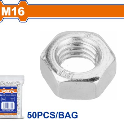 WADFOW ΠΑΞΙΜΑΔΙ ΓΑΛΒ. DIN934 16mm 50TEM (WMV1951)