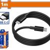 WADFOW ΚΑΛΩΔΙΟ ΦΟΡΤΙΣΤΗ USB Type C to Type C 1m (WUB1502)