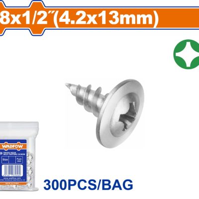 WADFOW ΛΑΜΑΡΙΝΟΒΙΔΑ ΦΑΡΔΥ ΚΕΦΑΛΙ WAFFER 8 Χ 1/2" / 4.2 Χ 13mm 300TEM (WXS7911)