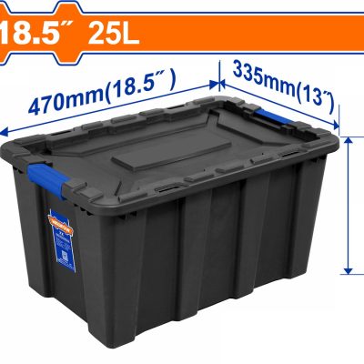 WADFOW ΠΛΑΣΤΙΚΟ ΚΟΥΤΙ ΑΠΟΘΗΚΕΥΣΗΣ ΜΑΥΡΟ 18.5" / 25Lit (WTB3325)