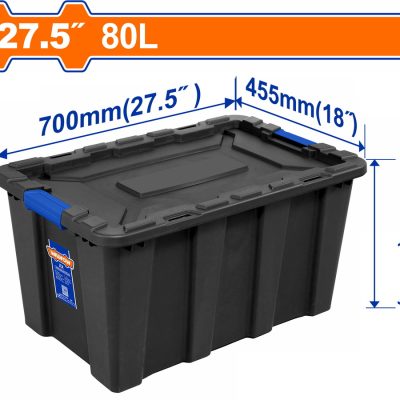 WADFOW ΠΛΑΣΤΙΚΟ ΚΟΥΤΙ ΑΠΟΘΗΚΕΥΣΗΣ ΜΑΥΡΟ 27.5" / 80Lit (WTB3380)