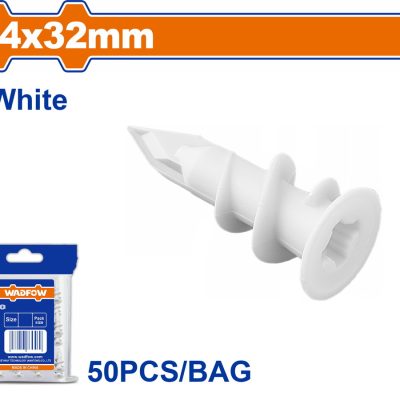 WADFOW ΒΙΣΜΑ ΠΛΑΣΤΙΚΟ ΓΥΨΟΣΑΝΙΔΑΣ ΑΥΤΟΔΙΑΤΡΗΤΟ 14X32mm 50TEM (WXTG921)