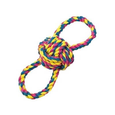 Παιχνίδι κατοικιδίου σχοινί με μπάλα - 22cm - 550628