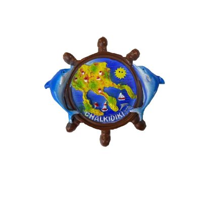 Tουριστικό μαγνητάκι Souvenir – Σετ 12pcs - Resin Magnet - Chalkidiki - 678083