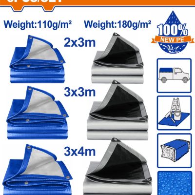 WADFOW ΣΕΤ ΜΟΥΣΑΜΑΔΕΣ ΑΔΙΑΒΡΟΧΟΙ 110gr/m2 & 180gr/m2 6 ΤΕΜ ONE PROMOTION (WTQ9106)