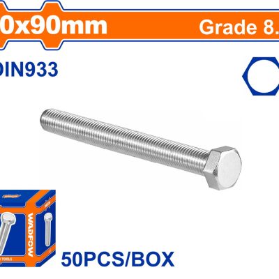 WADFOW ΒΙΔΑ ΕΞΑΓΩΝΗ ΓΑΛΒ. 8.8 DIN933 10X90 50TEM (WXSP53GA)