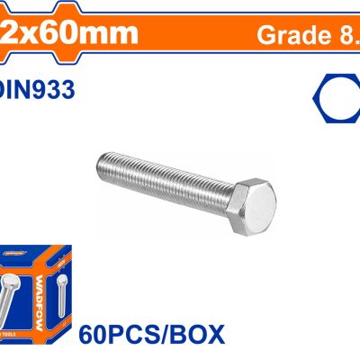 WADFOW ΒΙΔΑ ΕΞΑΓΩΝΗ ΓΑΛΒ. 8.8 DIN933 12X60 60TEM (WXSP54CA)